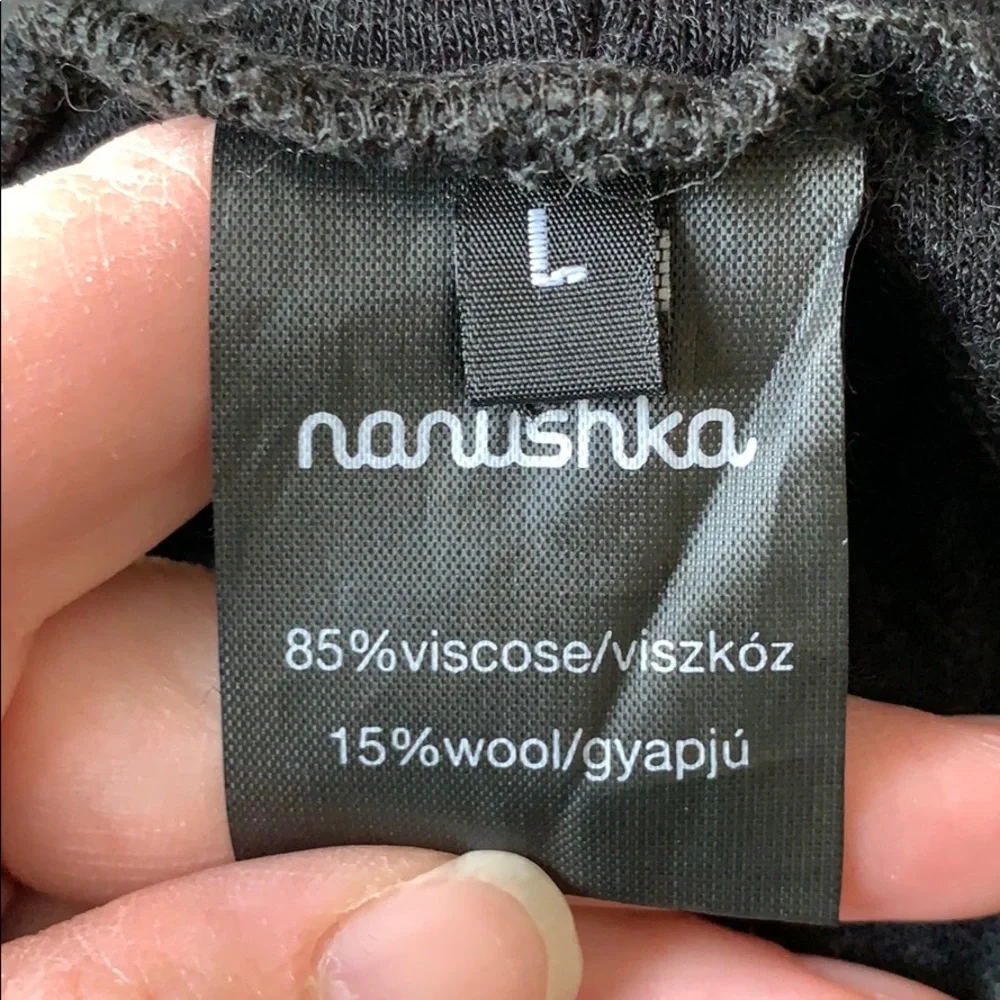 NWT Nanushka black poncho sz lg - Picture 4 of 6